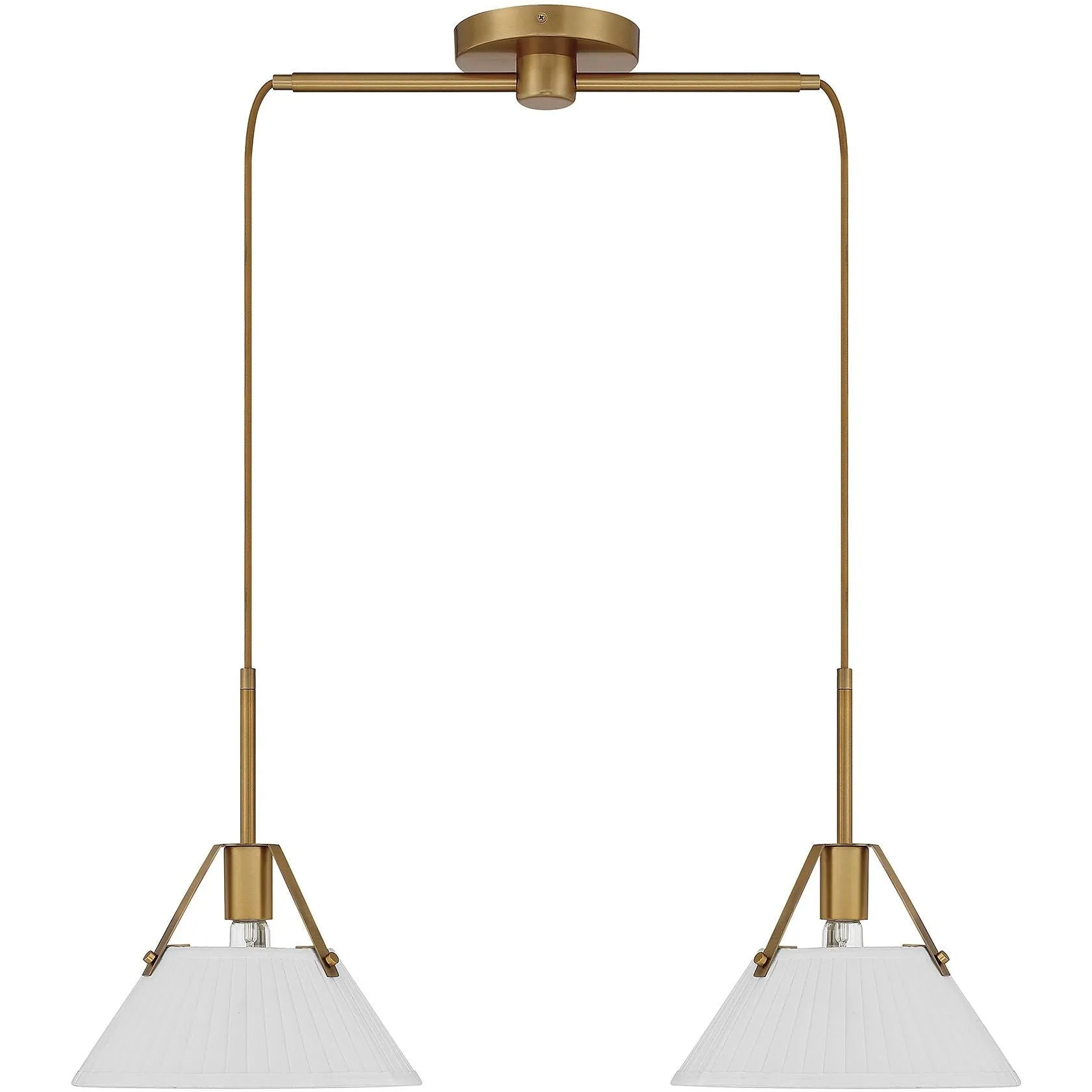 2-Light Linear Chandelier