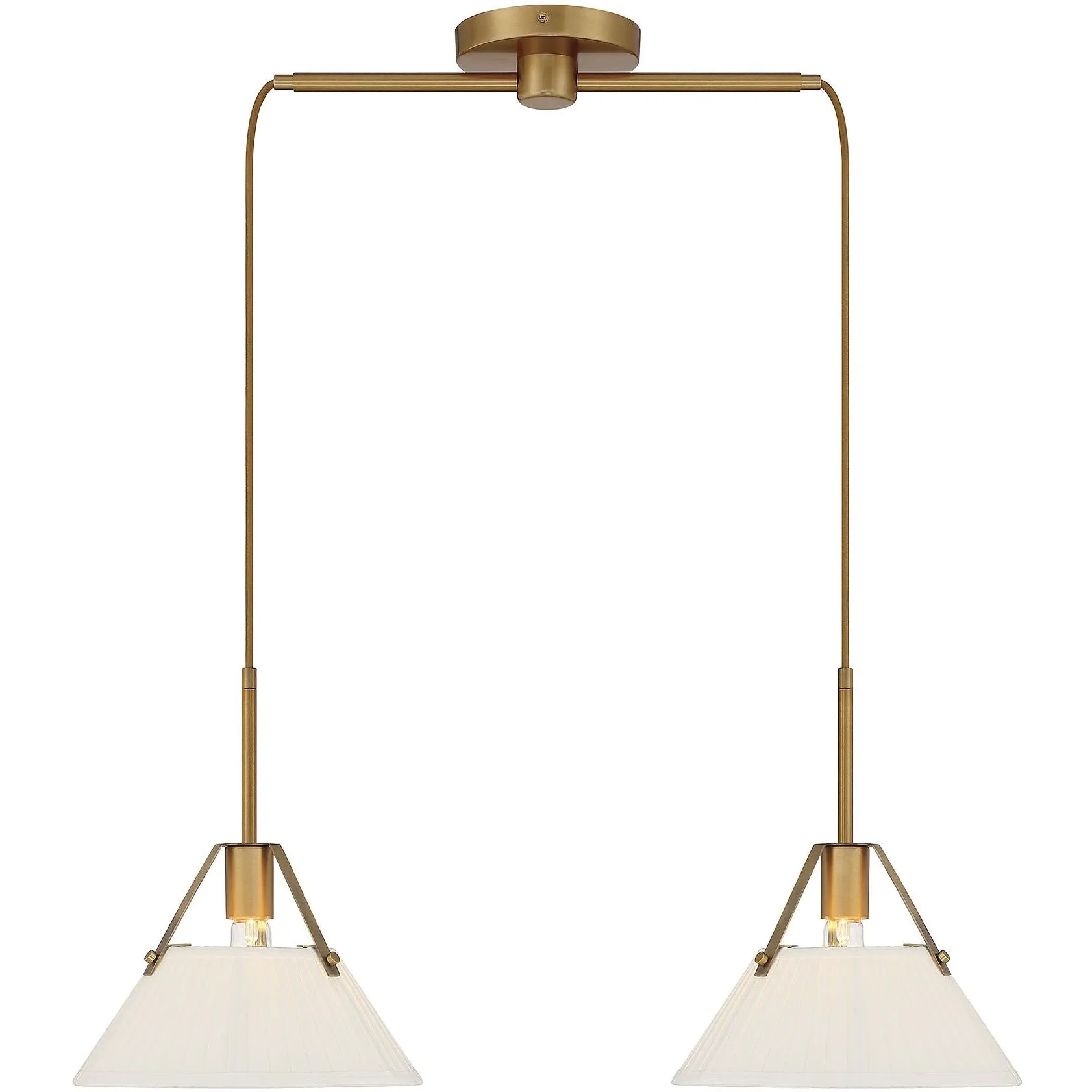 2-Light Linear Chandelier