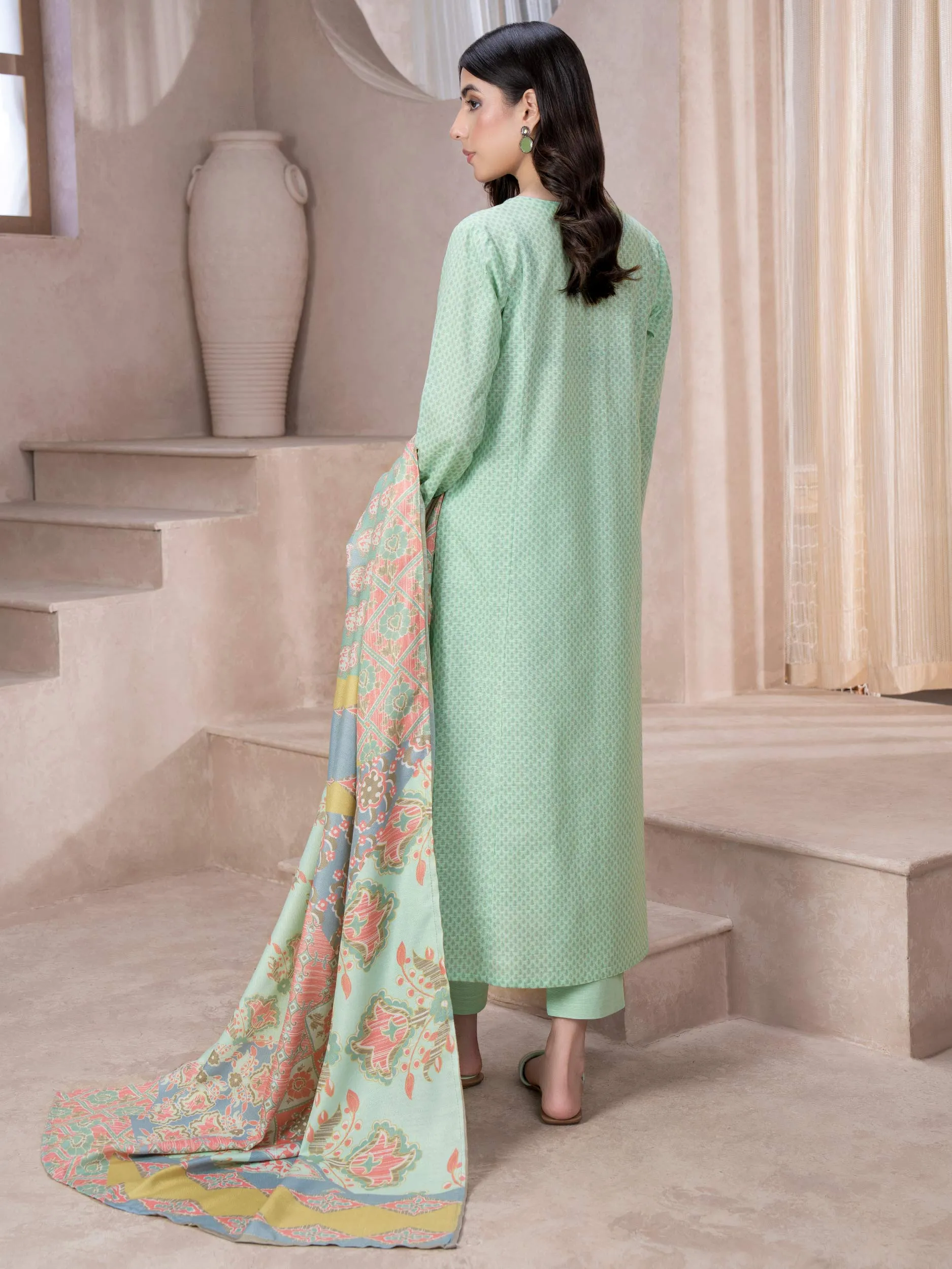 2 Piece Khaddar Suit-Printed (Unstitched)