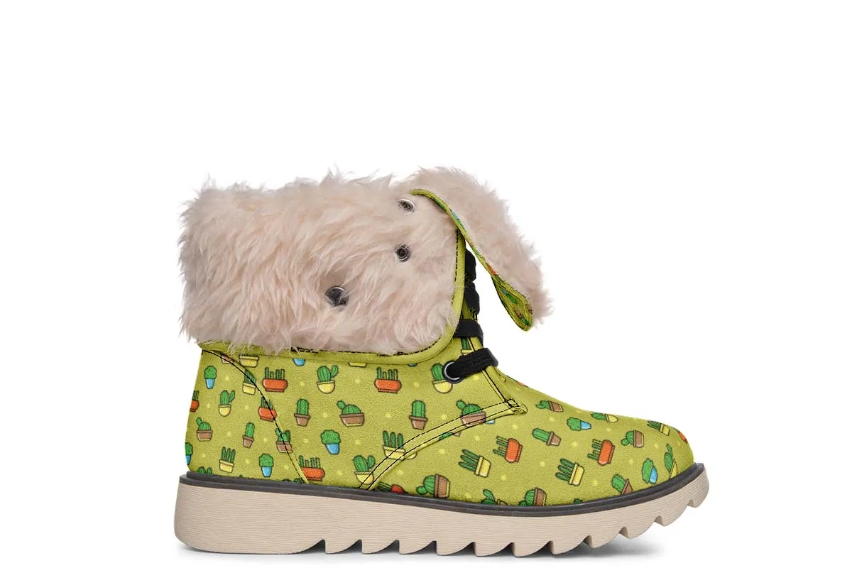 8 Bit Potted Plants Polar Vibe Boots