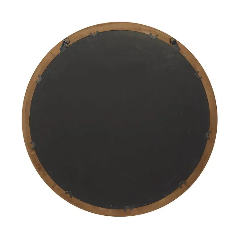 89273 Round Mirror in Brown