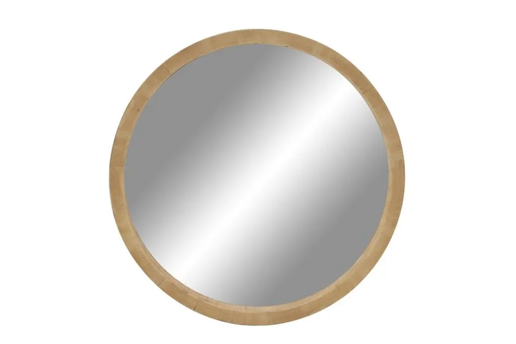 89273 Round Mirror in Brown