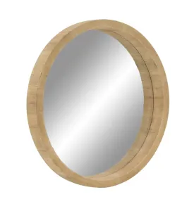 89273 Round Mirror in Brown