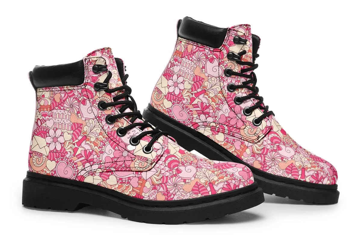 Abstract Valentines Day Classic Vibe Boots