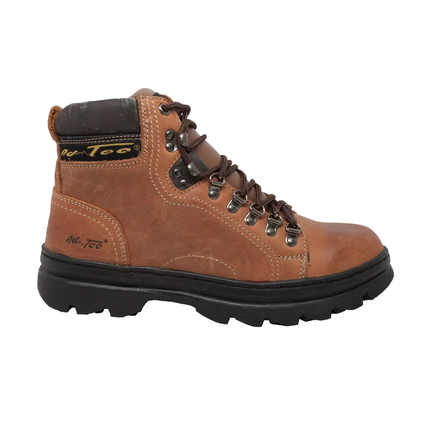 AdTec Mens 6in Hiker Brown Work Boots