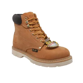 AdTec Mens 6in Steel Toe Hiker Tan Work Boots