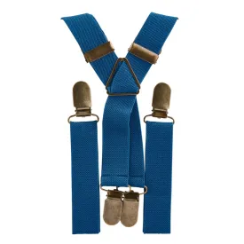 Air Force Blue Elastic Suspenders