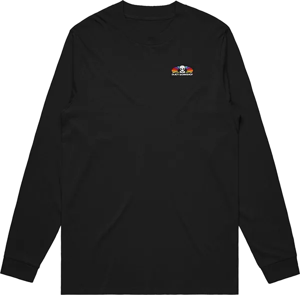 Alien Workshop Spectrum Embroidered Long Sleeve Shirt LARGE Black