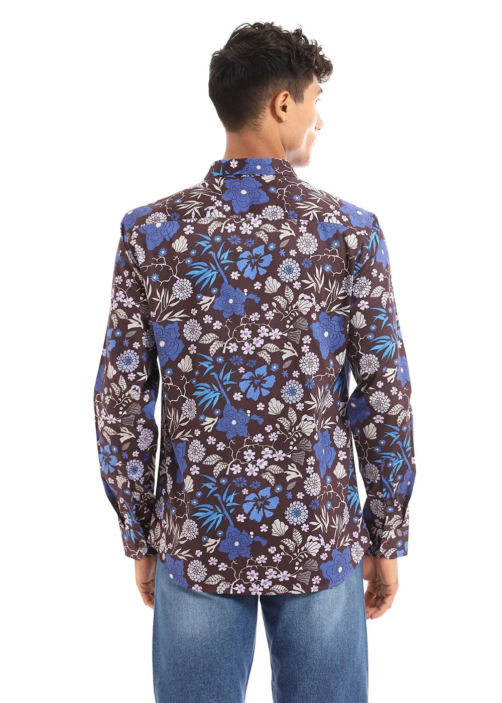 All Over Floral Printed Full Sleeve Shirt