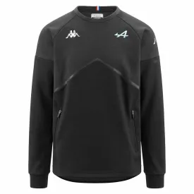 Alpine Racing F1 Men's Team Fleece Pullover -  Dark Grey/Blue