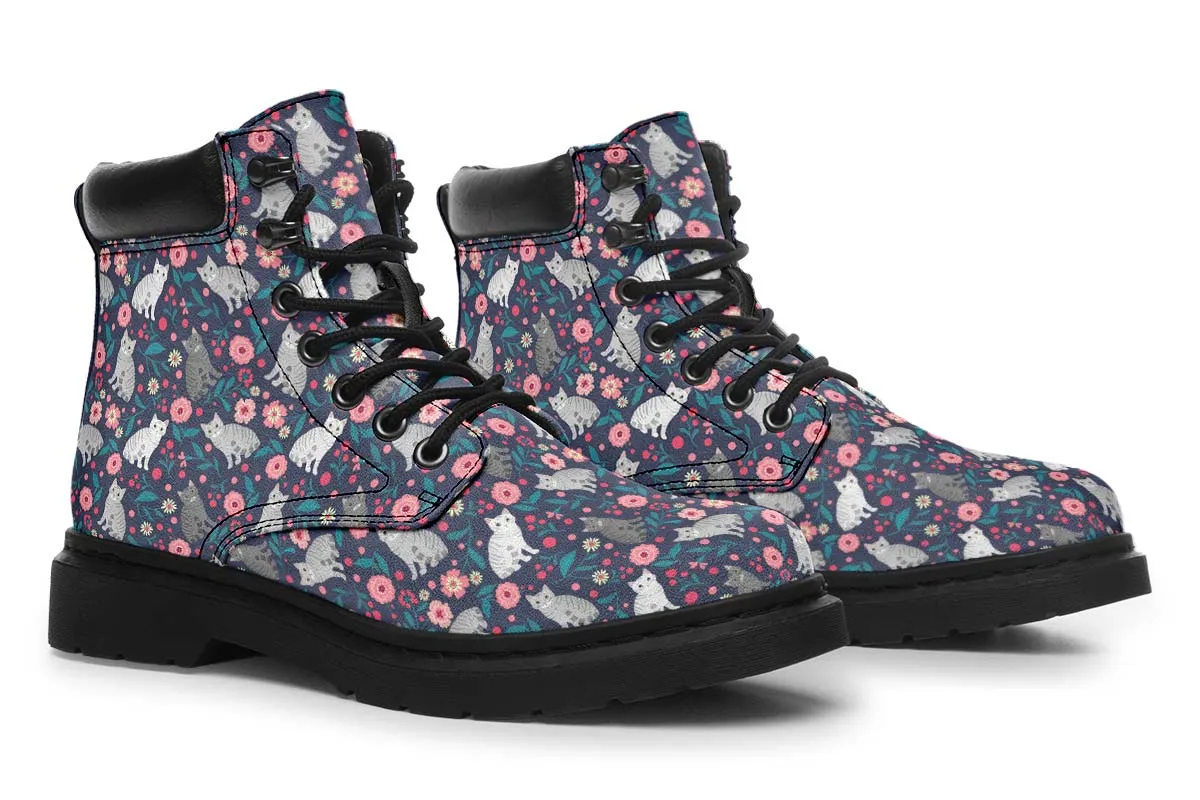 American Shorthair Cat Flower Classic Vibe Boots