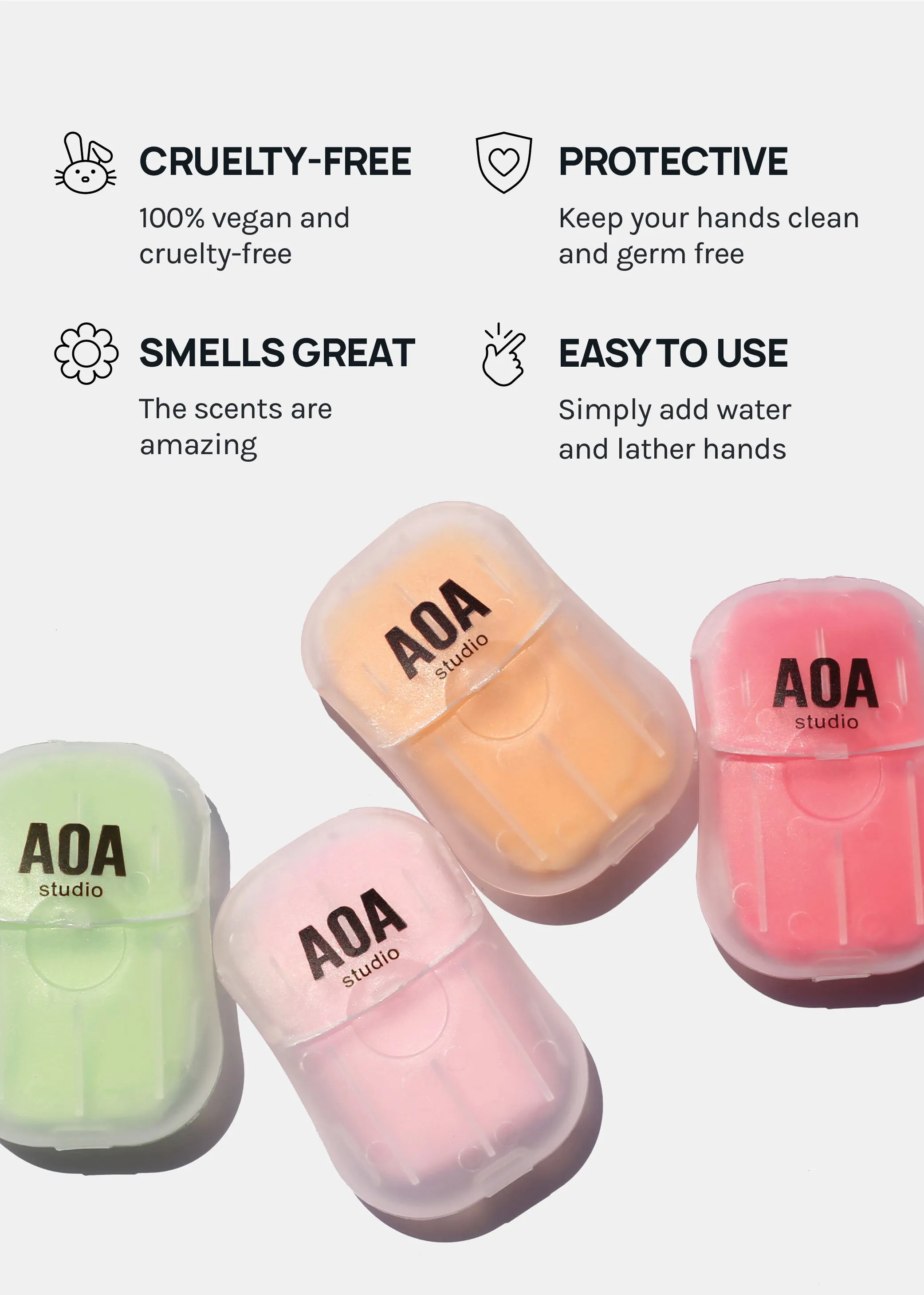 AOA Hand Soap Sheets - Green Tea