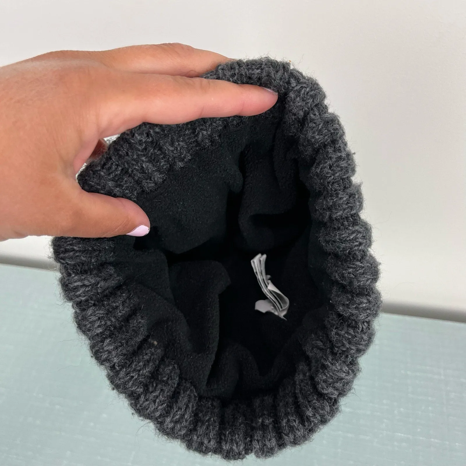 Appaman Boys Gray Pom Winter Hat