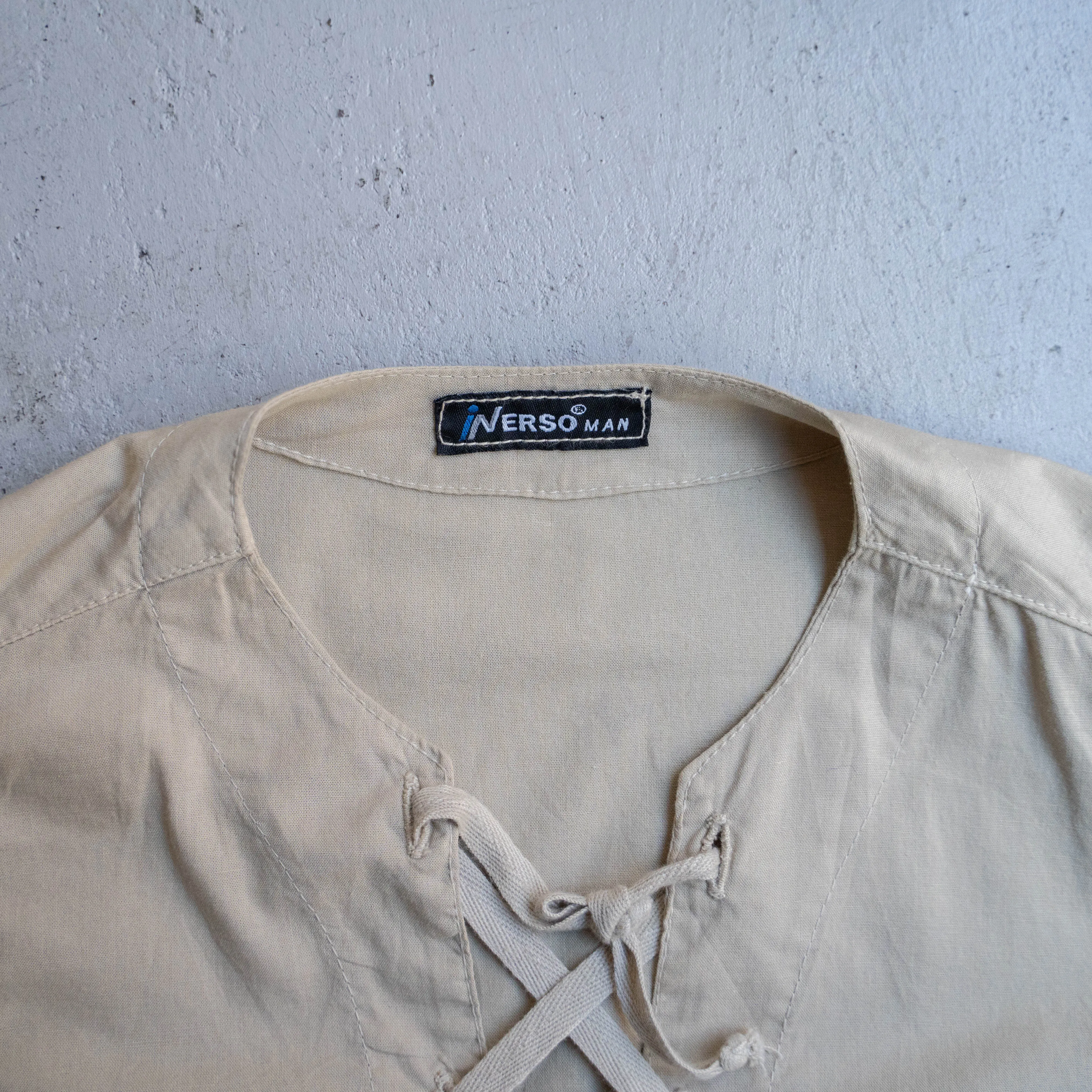 around 1990s Italy no collar pullover shirt