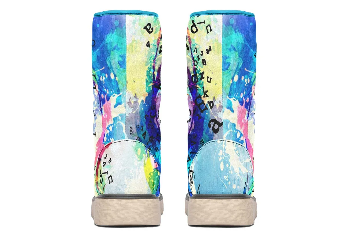 Artistic Type Writer Polar Vibe Boots