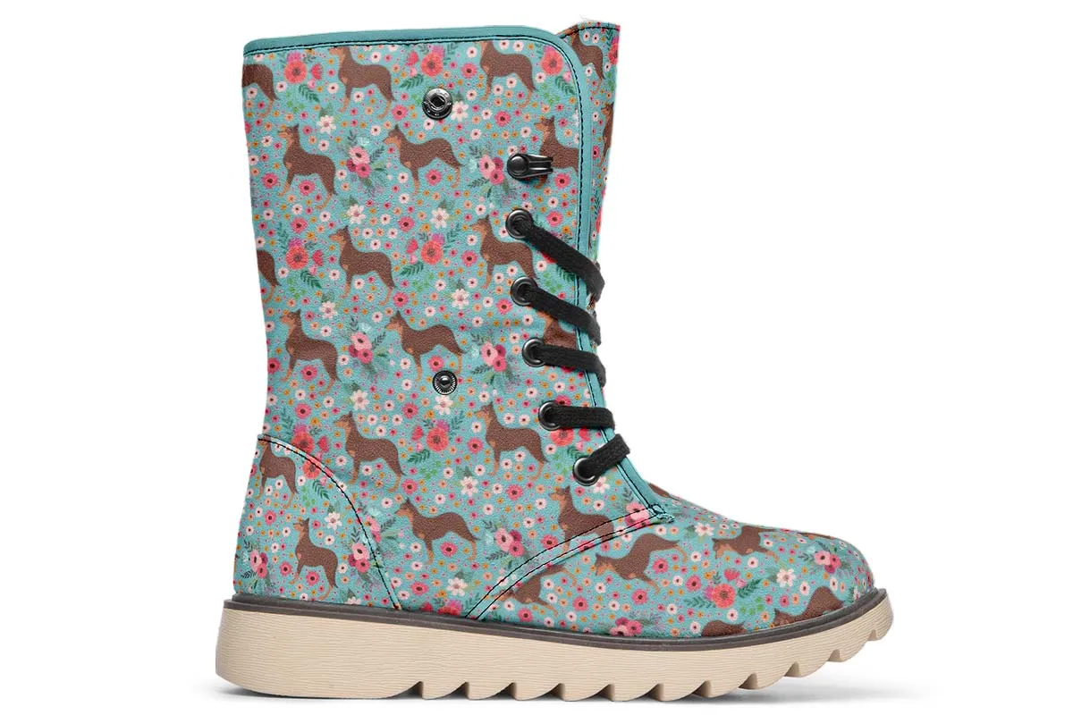 Australian Kelpie Flower Polar Vibe Boots