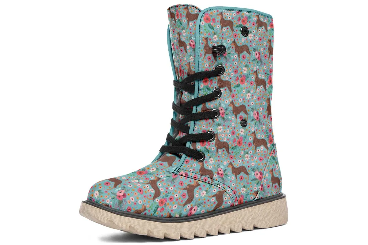 Australian Kelpie Flower Polar Vibe Boots