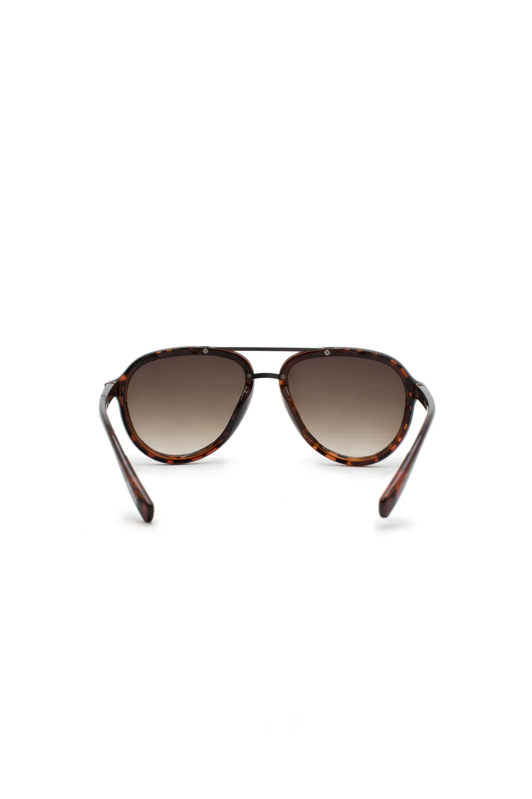 Aviator Sunglasses With Dark Tortoise Frame - B0011STOR