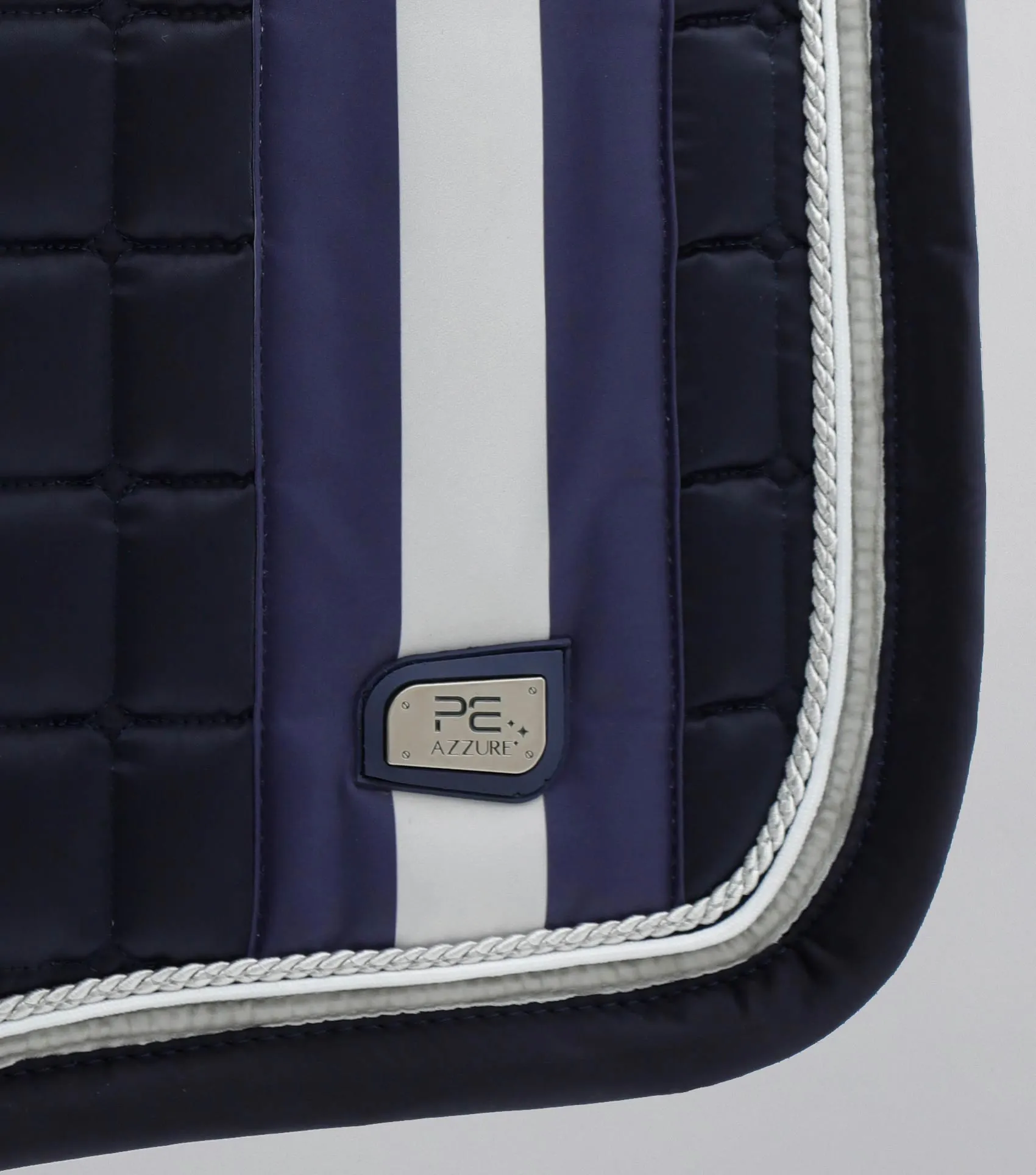 Azzure Anti-Slip Satin Dressage Square Navy