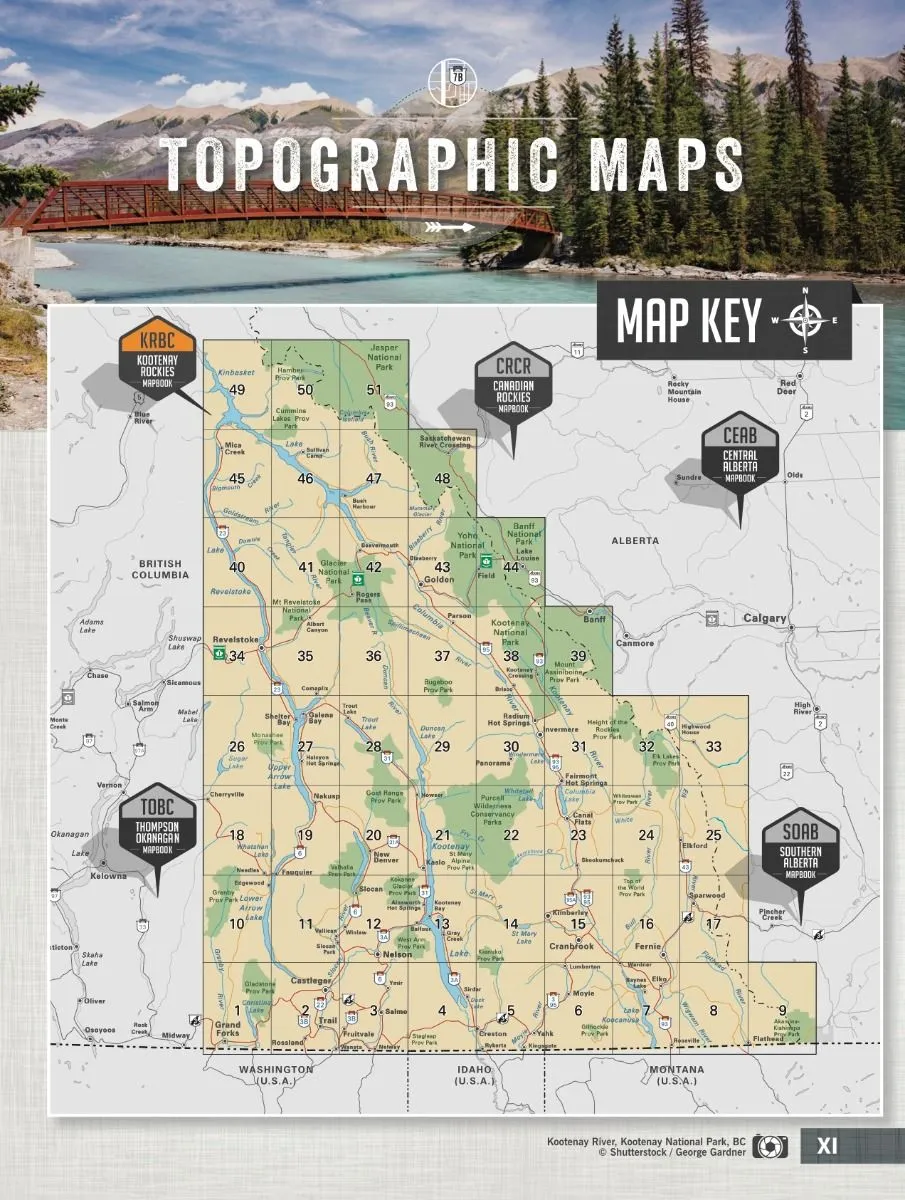 Backroad Mapbook Kootenay Rockies BC - 8th Edition