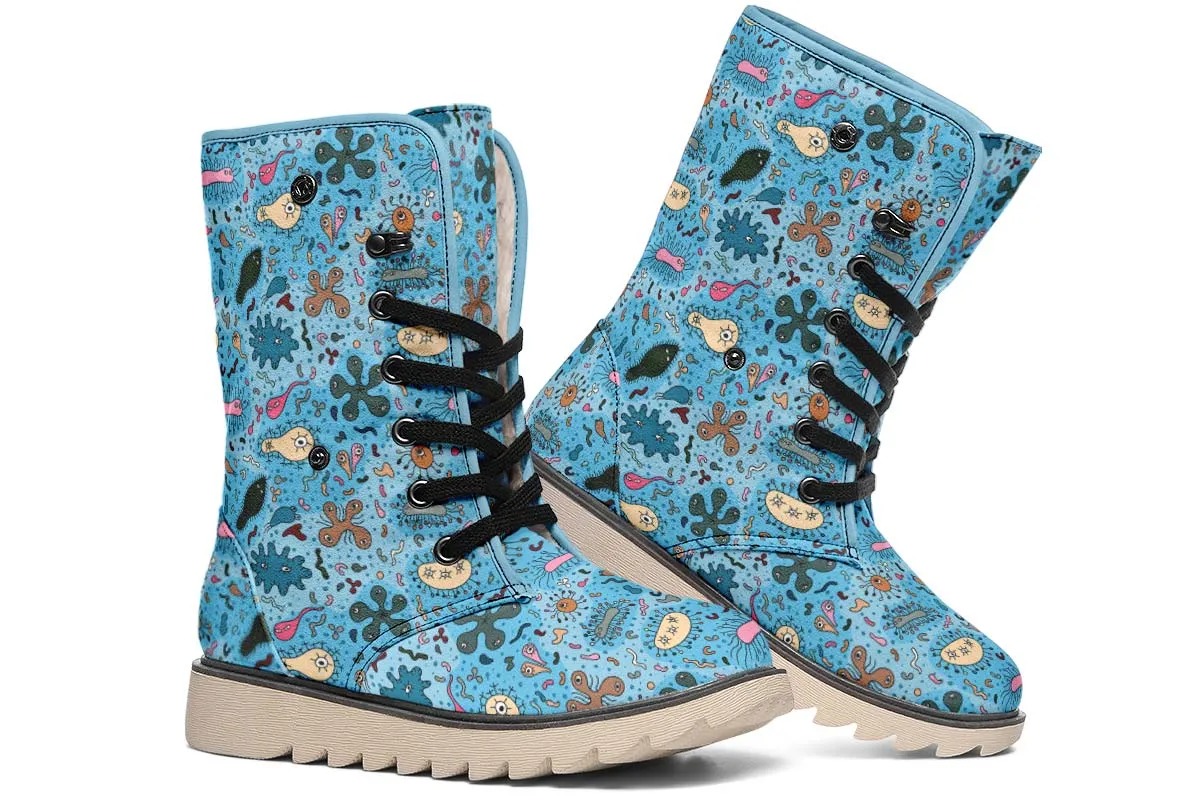 Bacteria Pattern Polar Vibe Boots