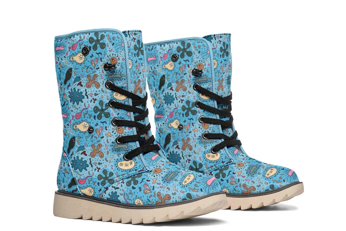 Bacteria Pattern Polar Vibe Boots