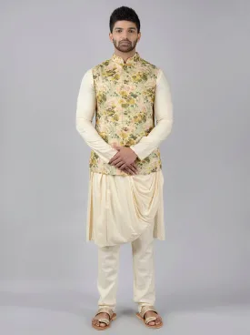 Beige Bandhgala Jacket | TULA