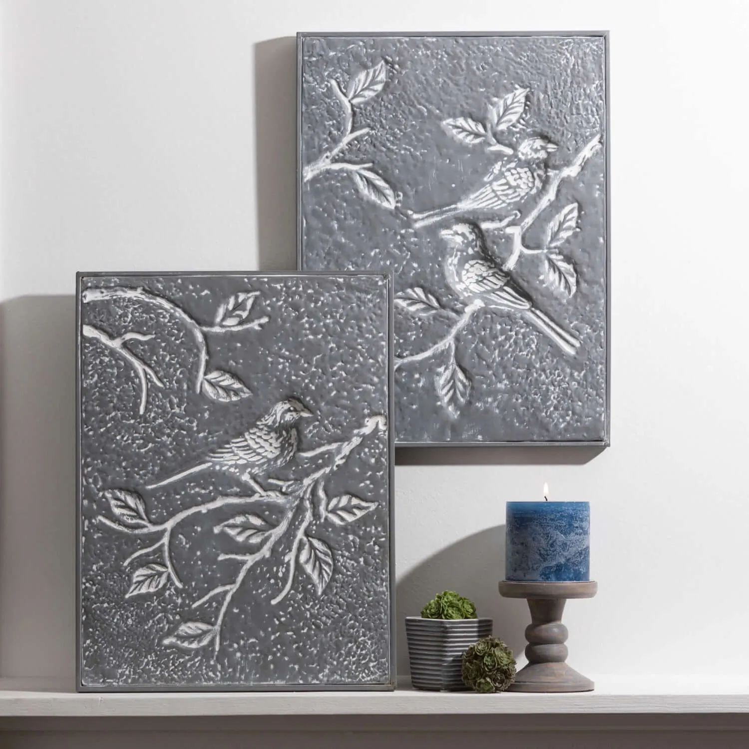 Bird & Botanic Etched Panels