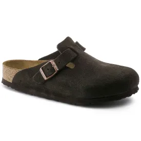 Birkenstock Boston Soft Footbed Clog - Mocha Suede