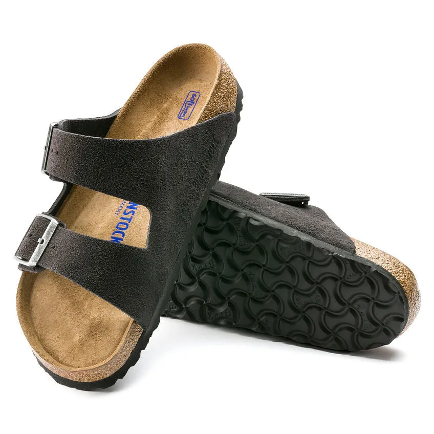 Birkenstock Unisex Arizona Soft Footbed Suede (Velvet Gray)