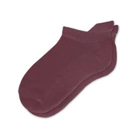 Burgundy Ankle Diabetic Socks