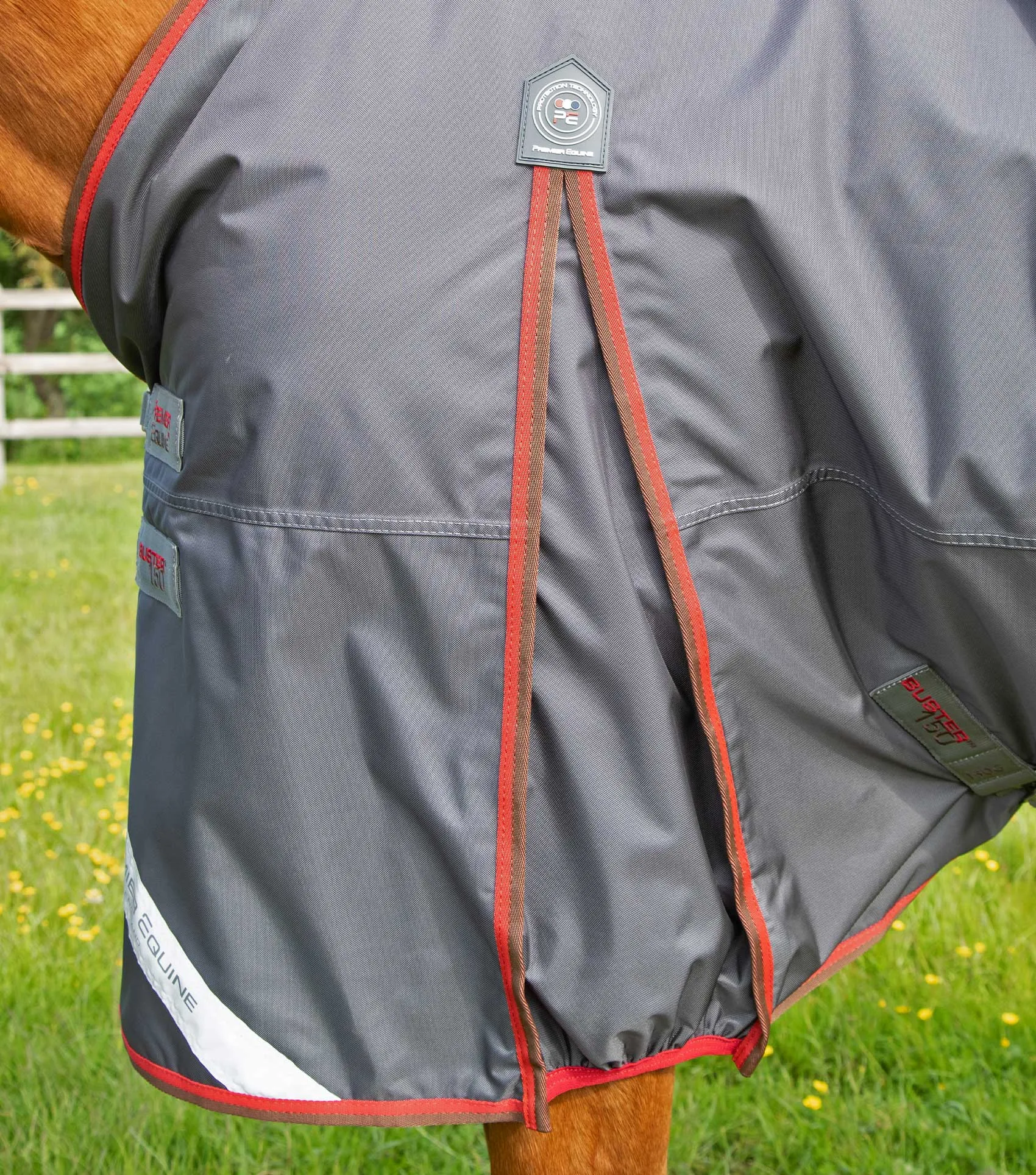 Buster 150g Turnout Rug with Classic Neck Cover Grey