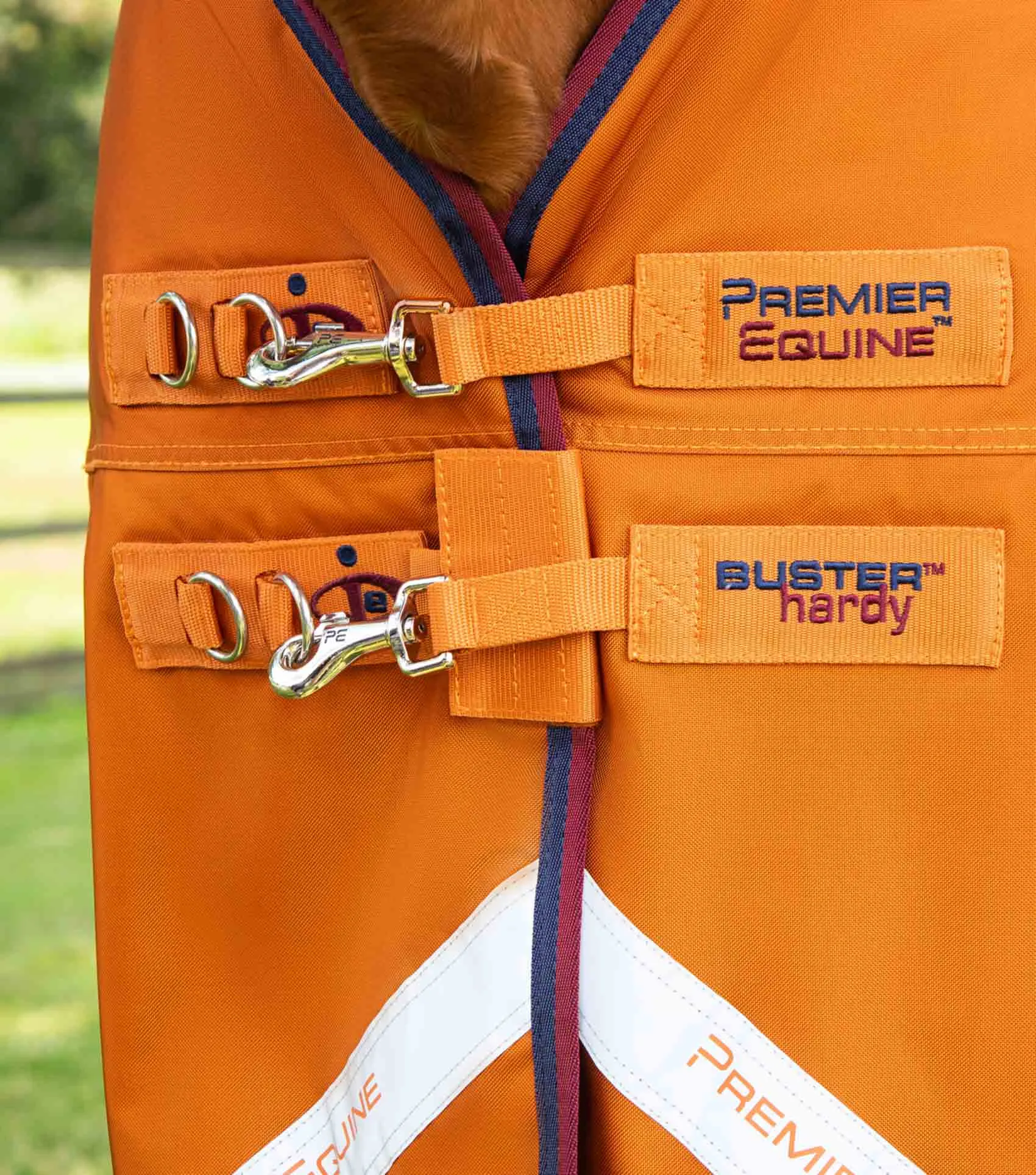 Buster Hardy 200g Half Neck Turnout Rug Burnt Orange