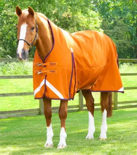 Buster Hardy 200g Half Neck Turnout Rug Burnt Orange