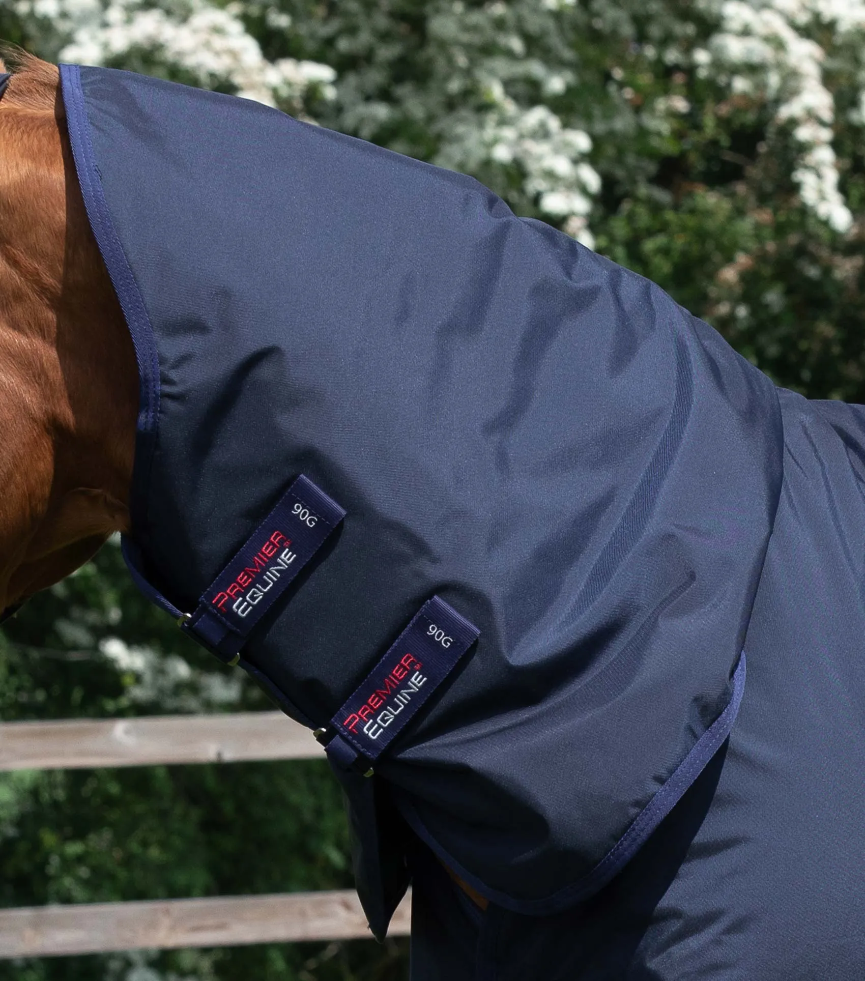 Buster Storm 90g Combo Turnout Rug with Classic Neck Navy