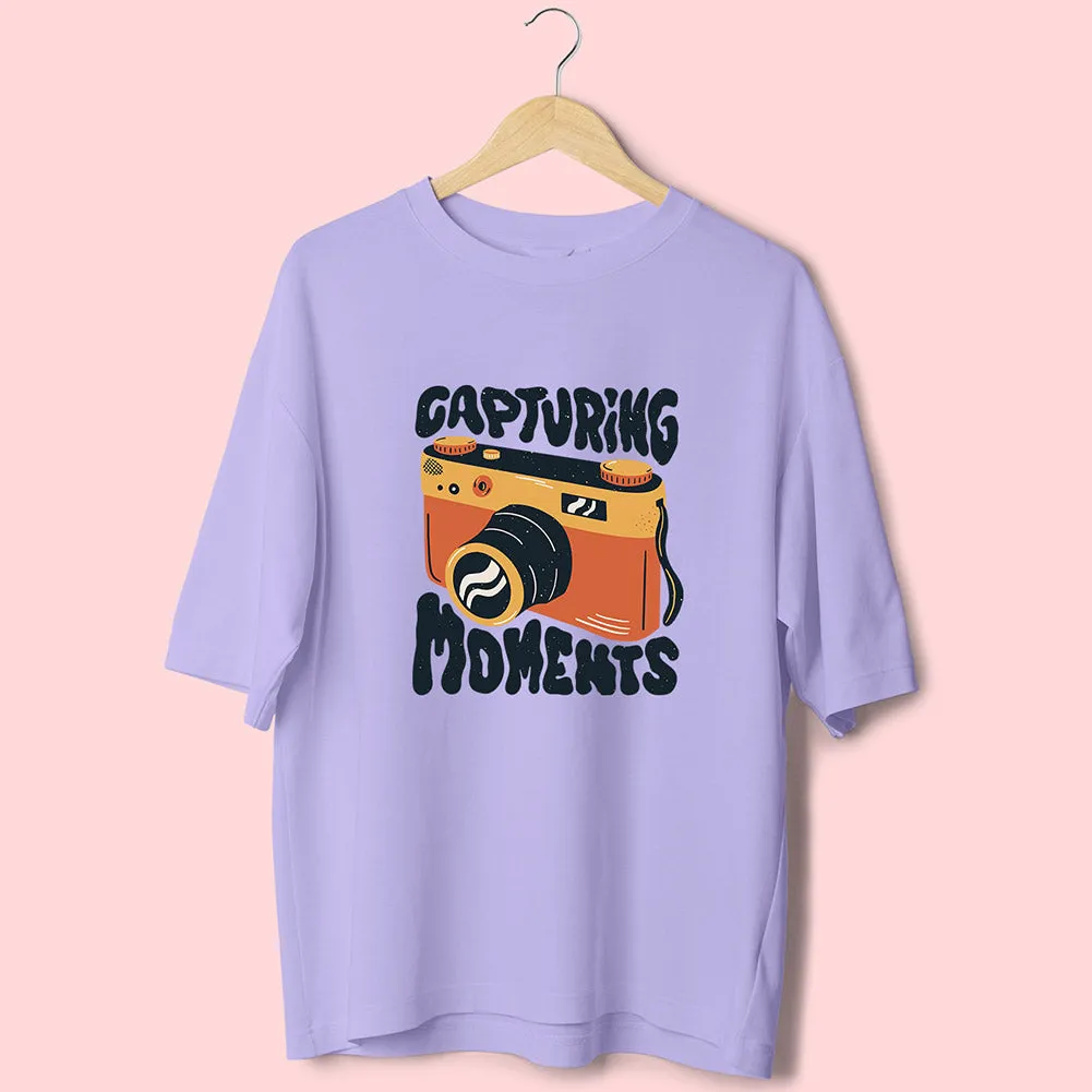 Capturing Moments (Front Print) Oversized T-Shirt