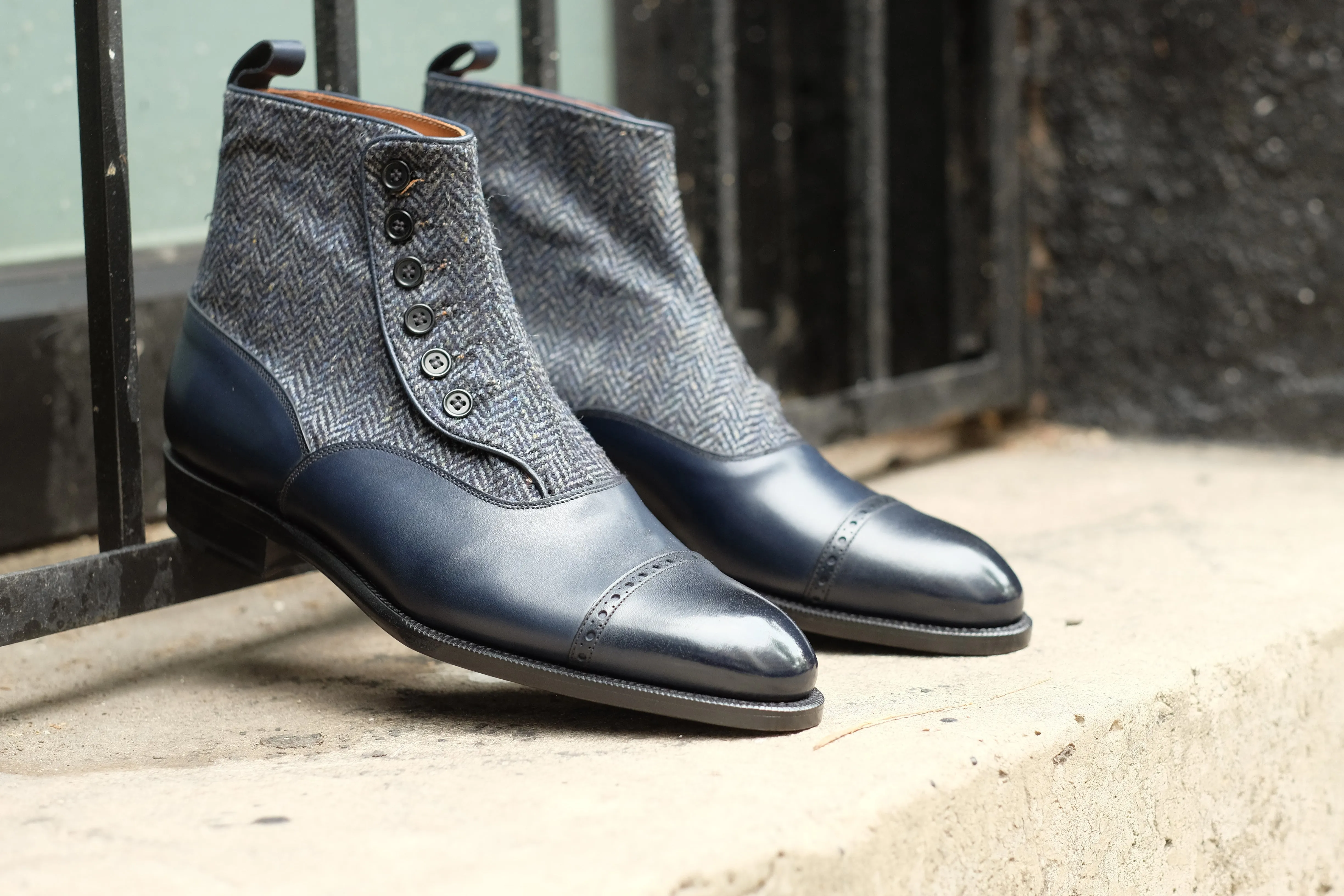 Carkeek II - Midnight Calf / Blue Tweed - DISCONTINUED