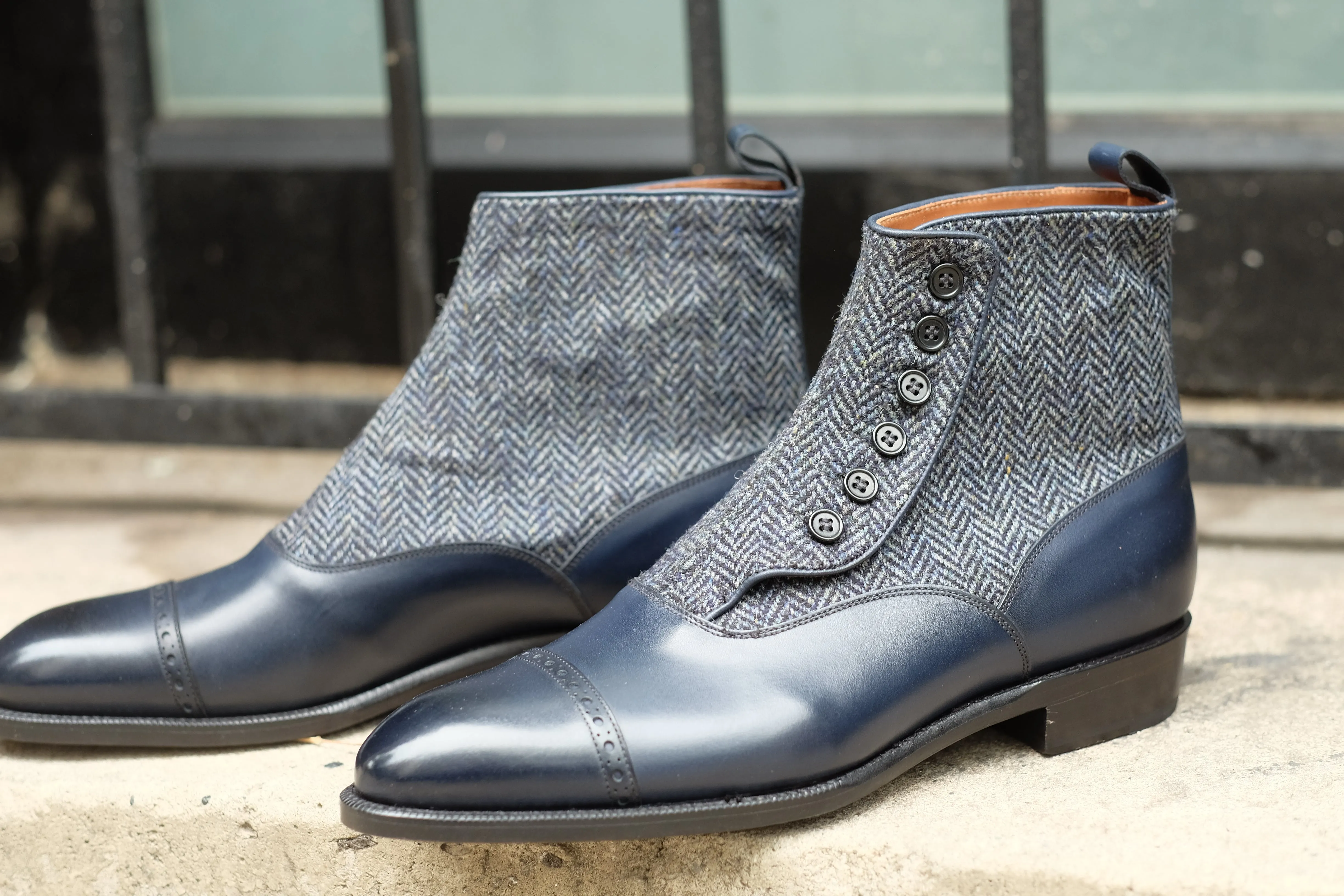 Carkeek II - Midnight Calf / Blue Tweed - DISCONTINUED