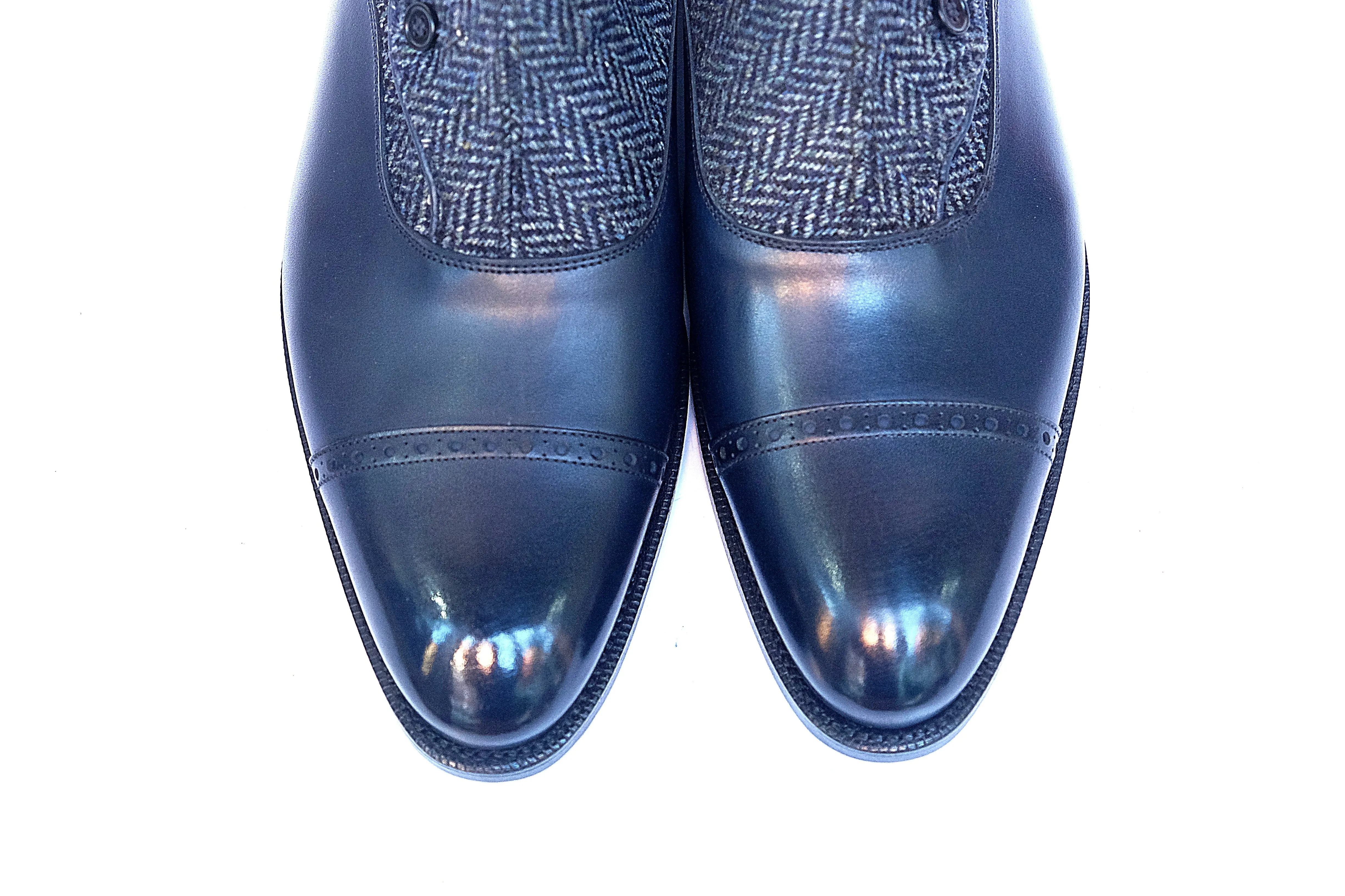 Carkeek II - Midnight Calf / Blue Tweed - DISCONTINUED