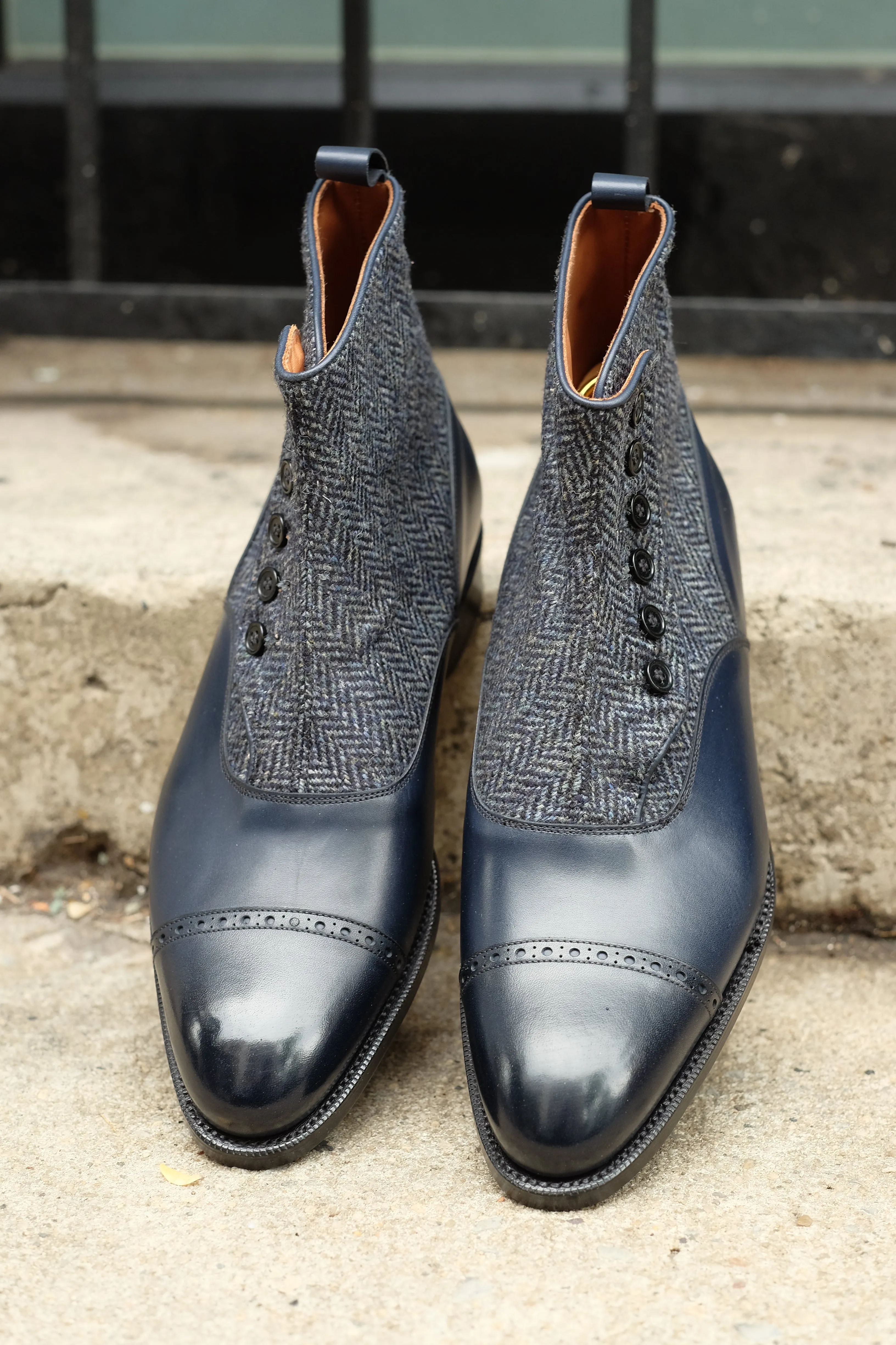 Carkeek II - Midnight Calf / Blue Tweed - DISCONTINUED