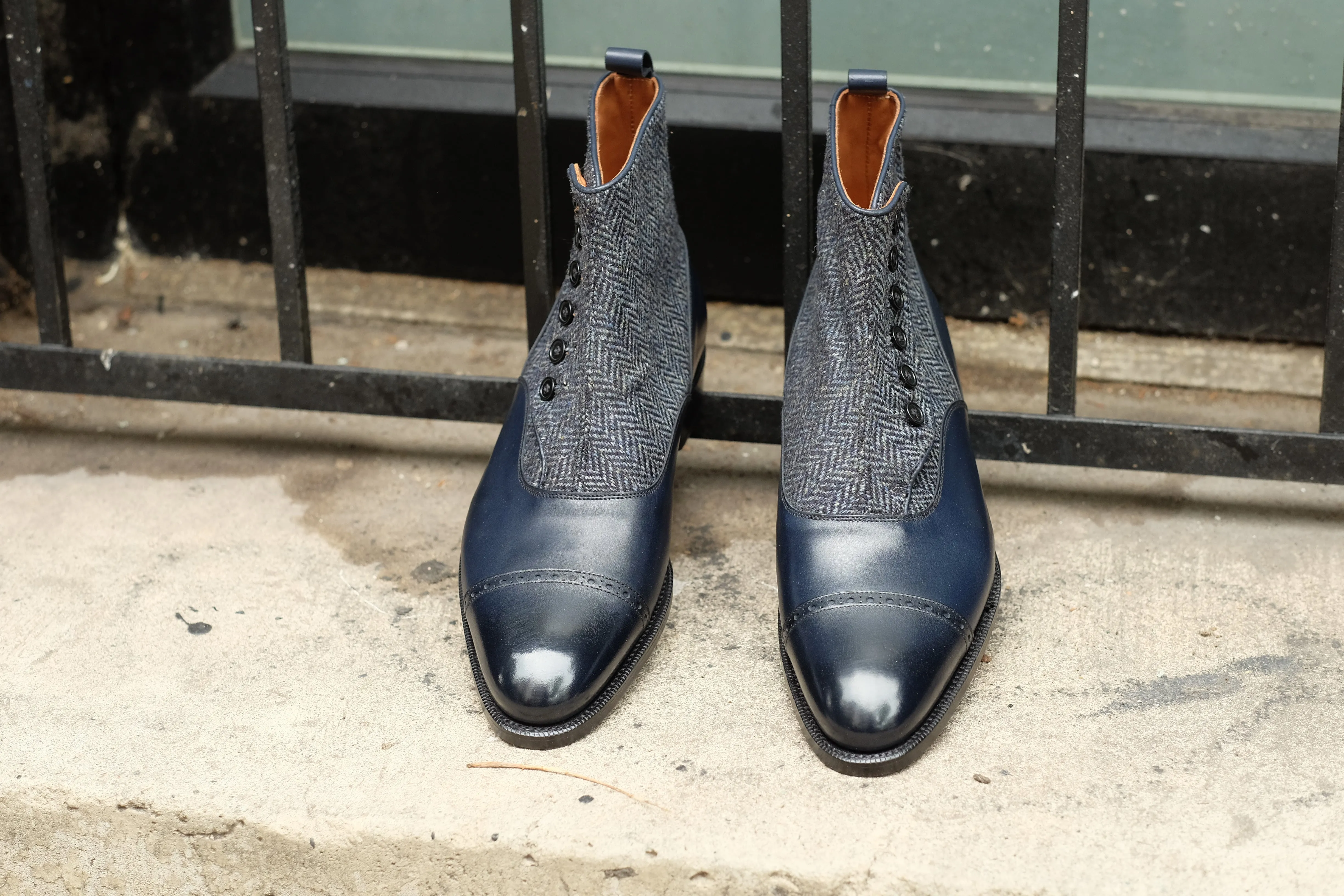 Carkeek II - Midnight Calf / Blue Tweed - DISCONTINUED