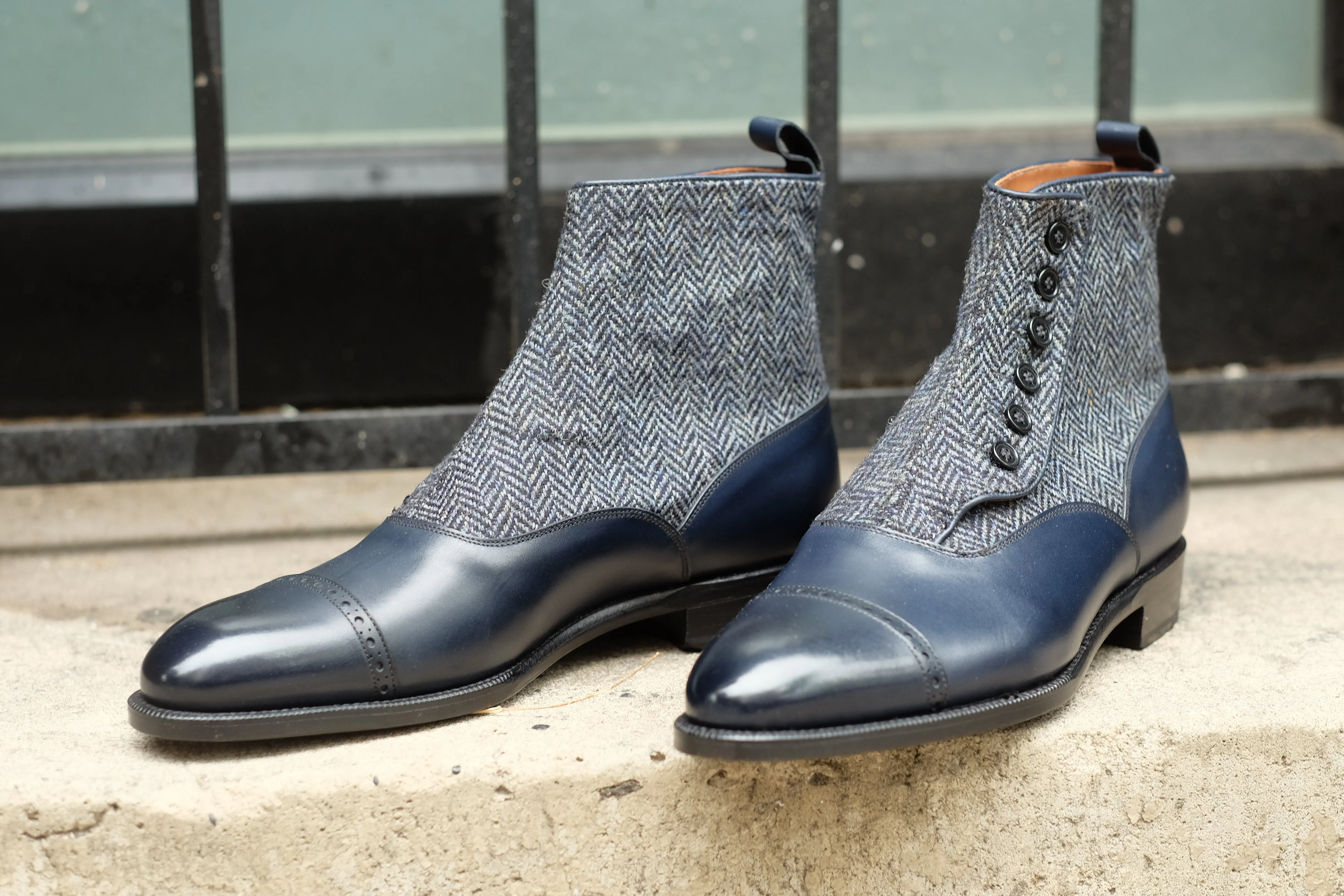 Carkeek II - Midnight Calf / Blue Tweed - DISCONTINUED