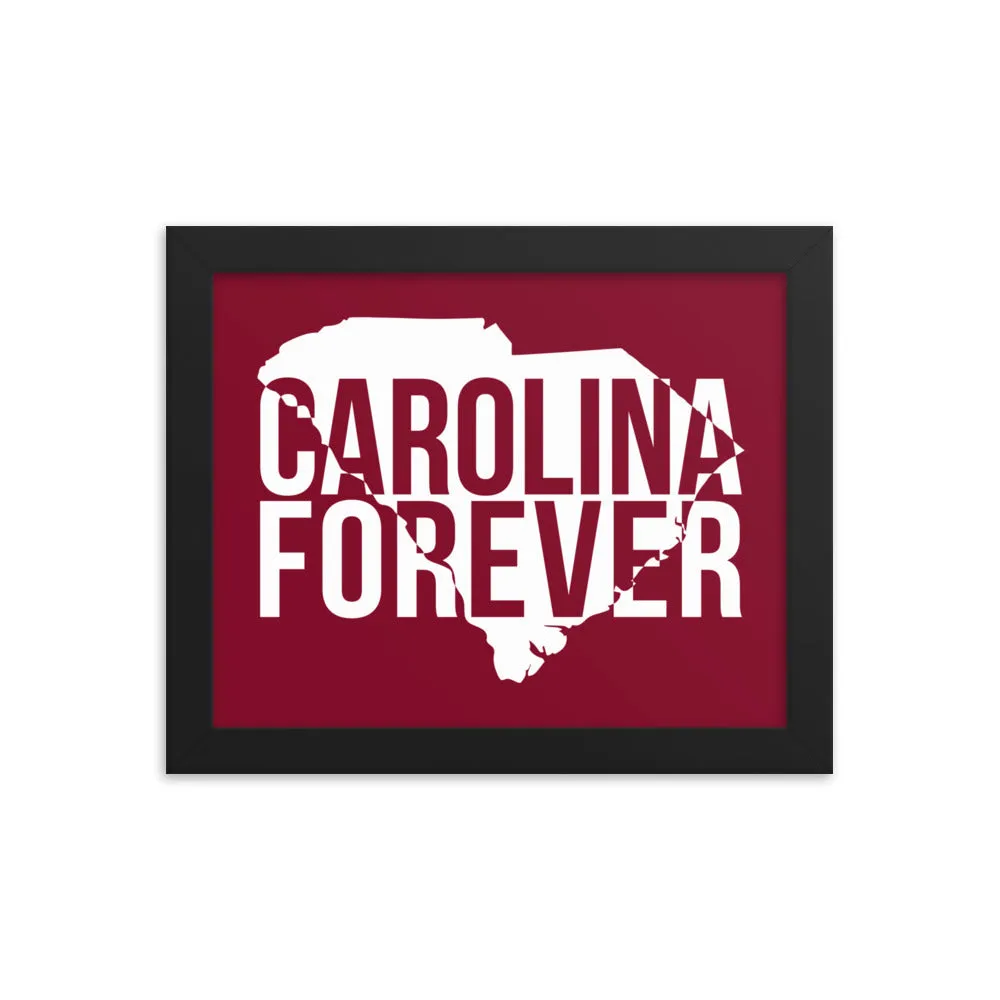 Carolina Forever - Garnet State - Framed Poster