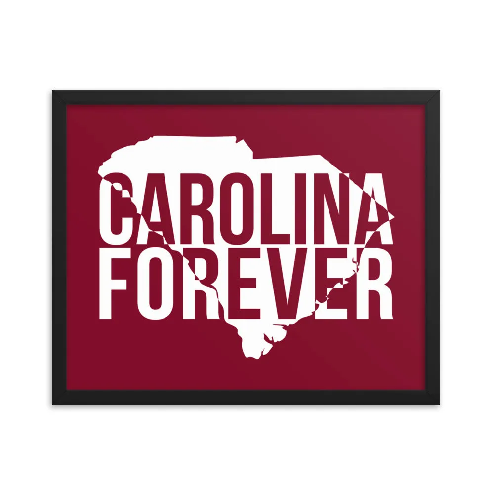 Carolina Forever - Garnet State - Framed Poster