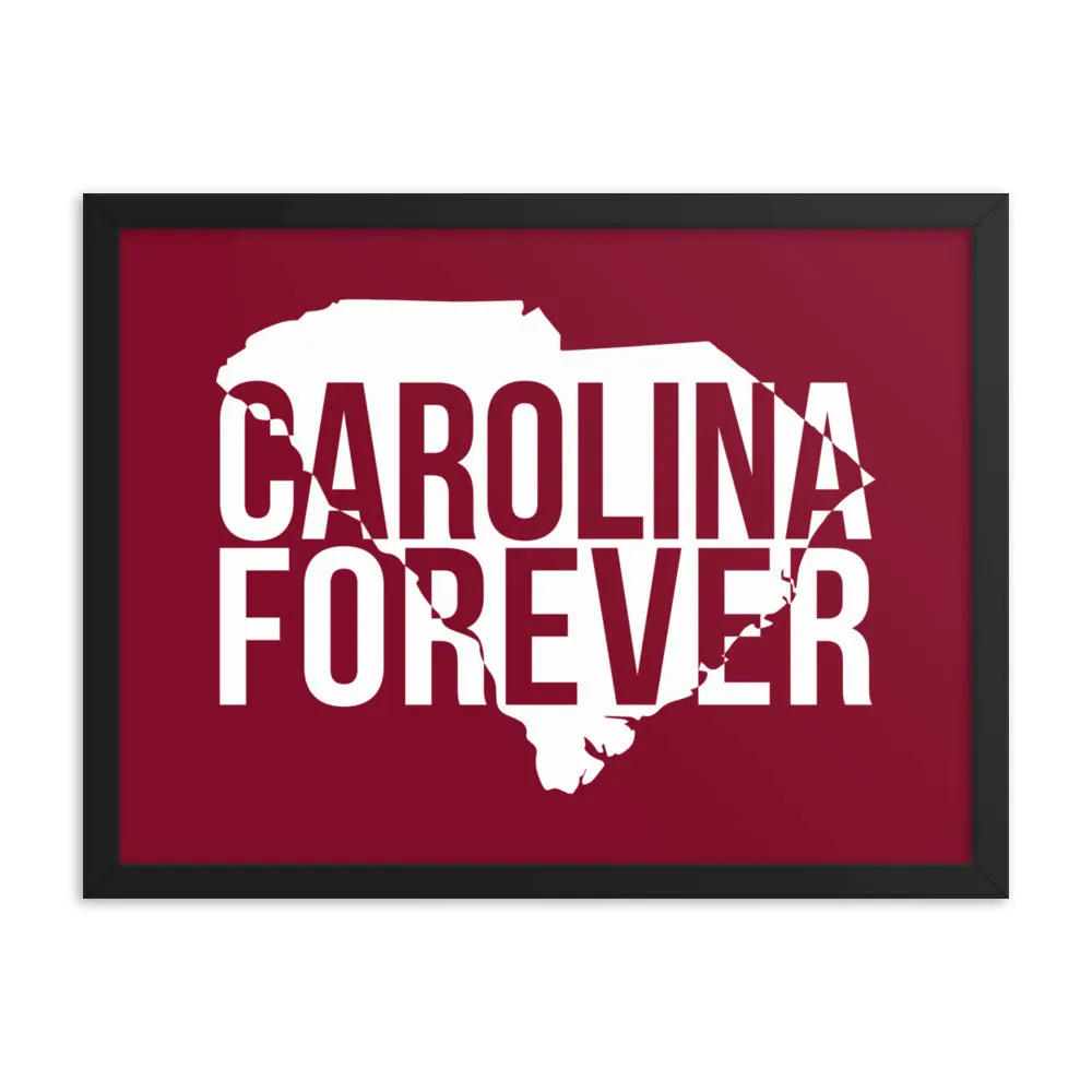 Carolina Forever - Garnet State - Framed Poster