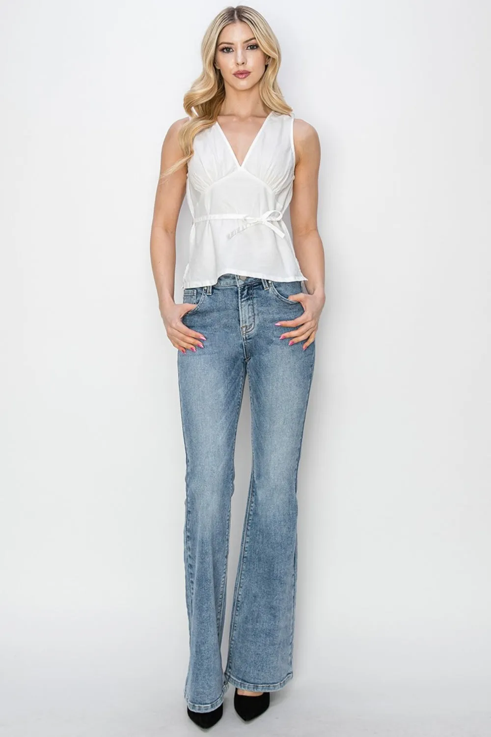 Chic Mid Rise Bootcut Jeans (O - 3X)