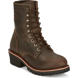 Chippewa Men's Classic 2.0 8" Soft Toe Lace Up Work Boot -Brown- NC2090