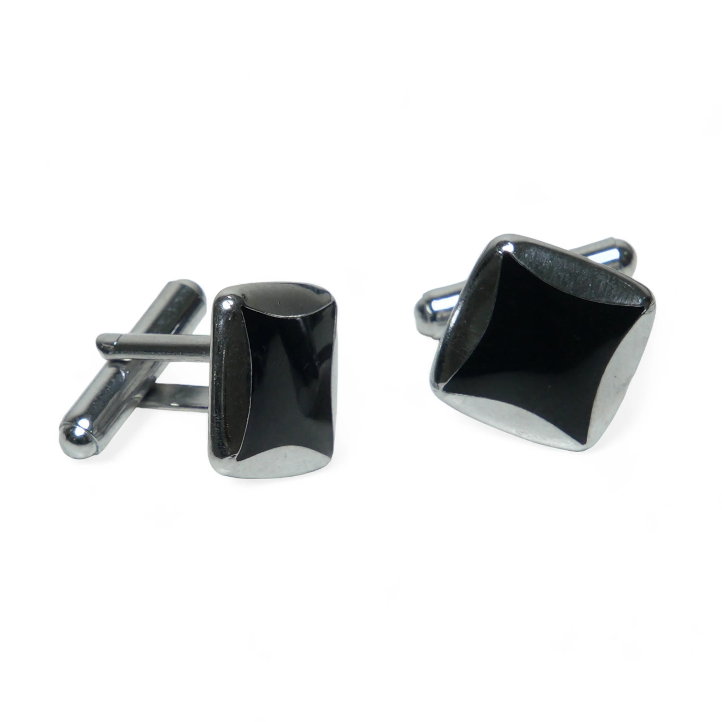 Chokore Curved Square Cufflinks (Black)