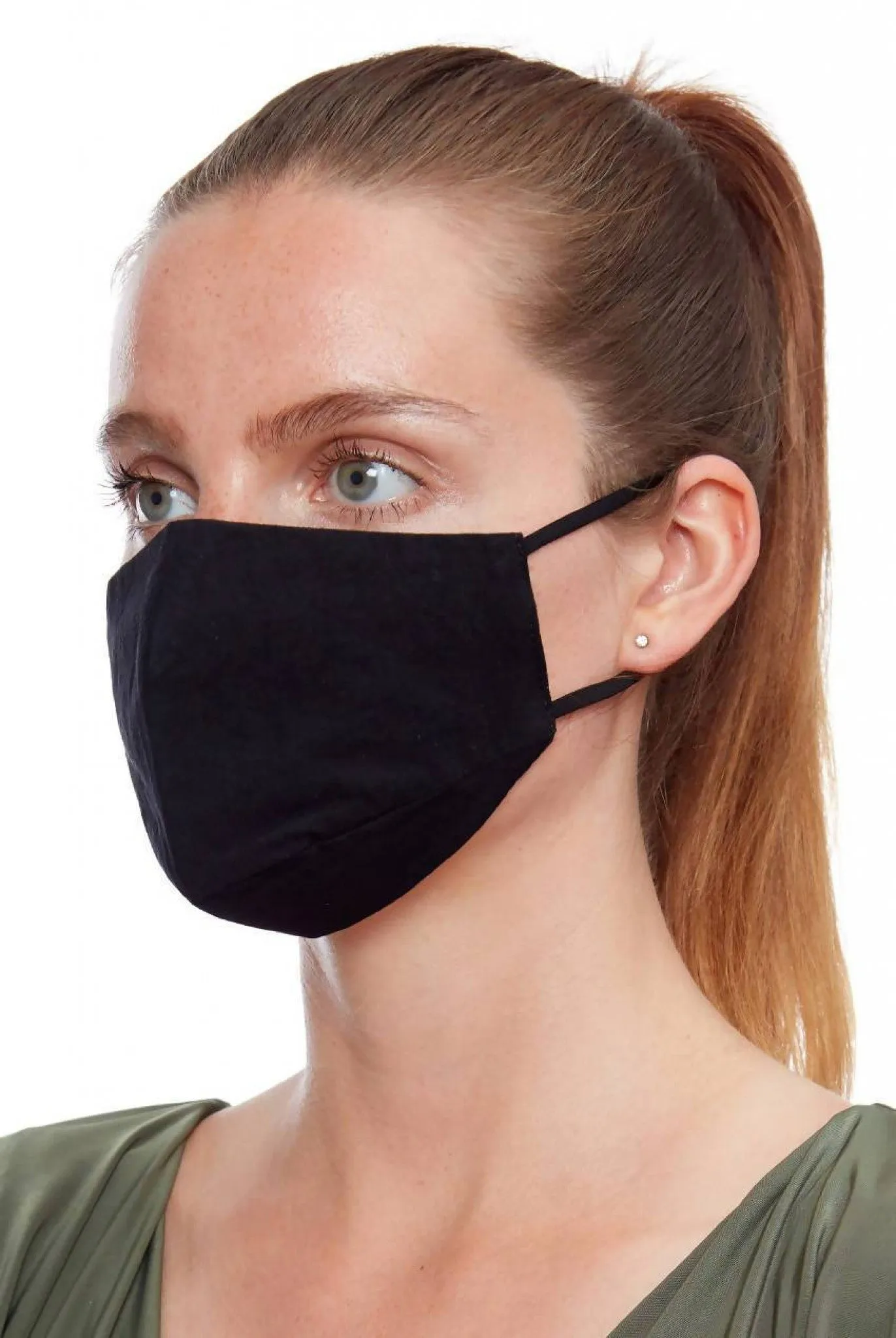 City Goddess Black Fabric Face Mask