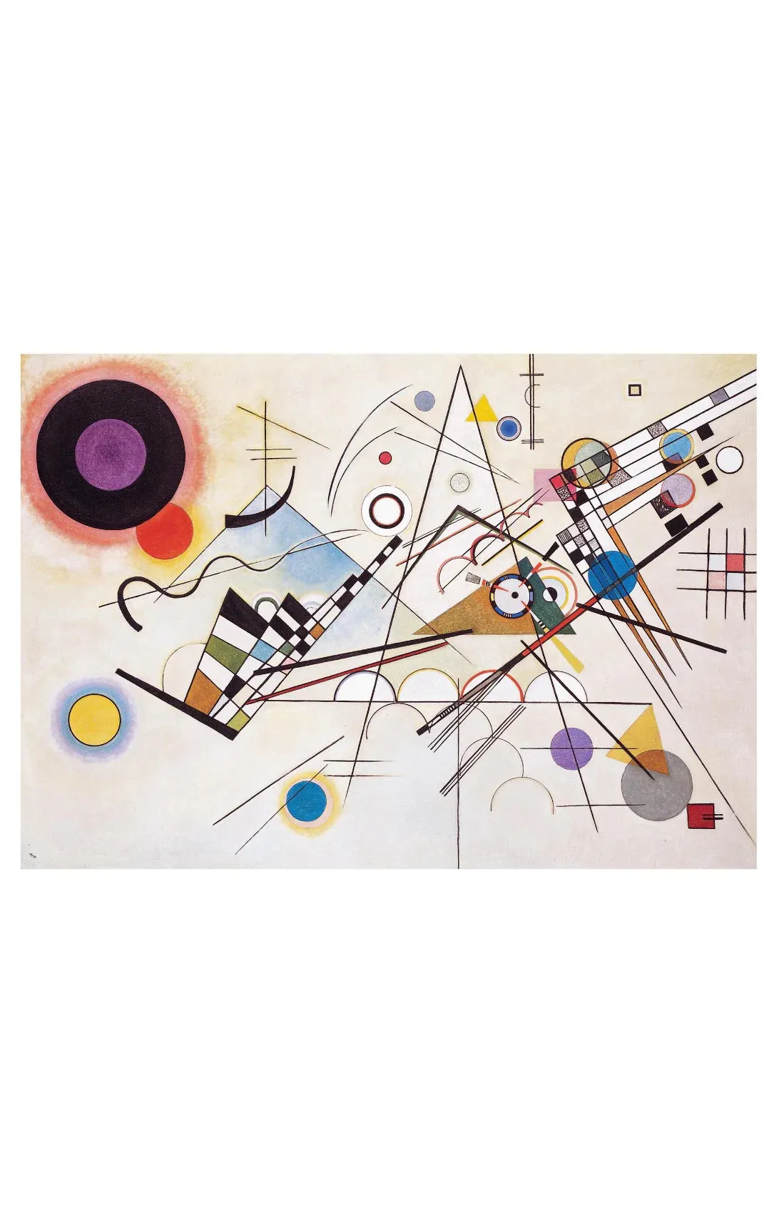 Composition Viii By Wassily Kandinsky Printed Art Tights